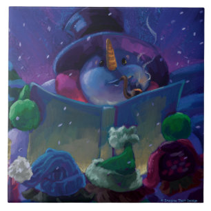 Wintertime Reading Tile