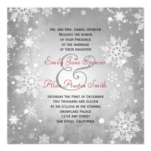 Christmas Wedding Invitations, 10,000 Christmas Wedding Invites ...