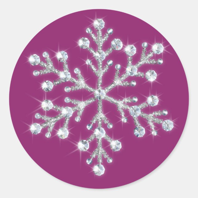 Wintery Magenta Sticker (Front)