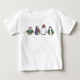 Wintery Penguins Baby Romper T-Shirt