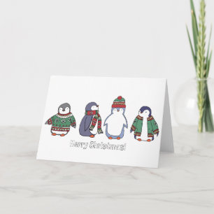 Wintery Penguins Card