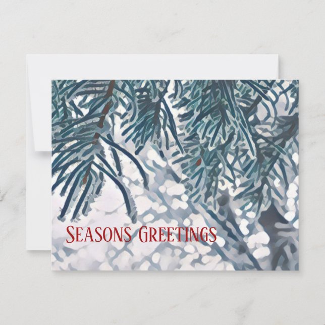 Wintery Seasons Greeting Card (Front)