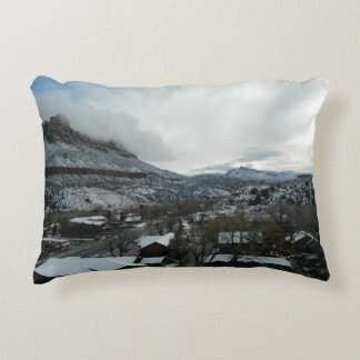 Wintery Town Decorative Cushion