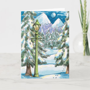 Wintery Woodland - Thank You Card