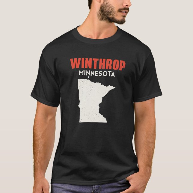 Winthrop Minnesota USA State America Travel Minnes T-Shirt (Front)