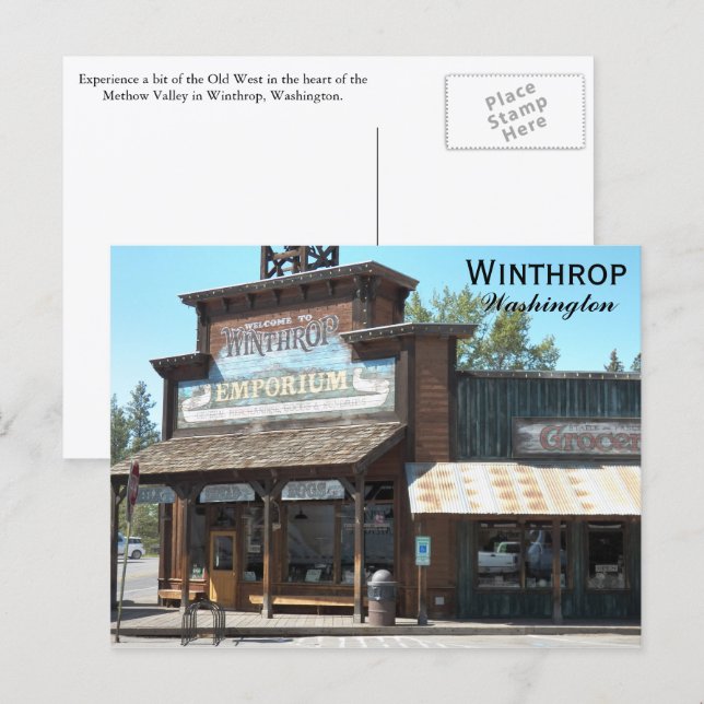 Winthrop, Washington Travel Photo Postcard (Front/Back)