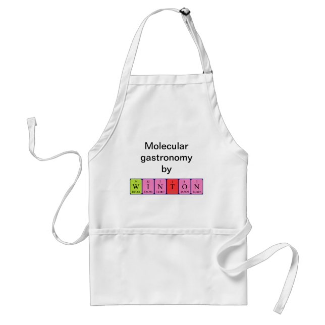 Winton periodic table name apron (Front)