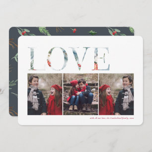 Wintry Christmas Photo Holiday Card