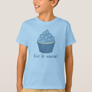 Wintry Cupcake with Text T-Shirt