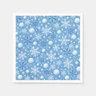 Wintry Snow Napkin