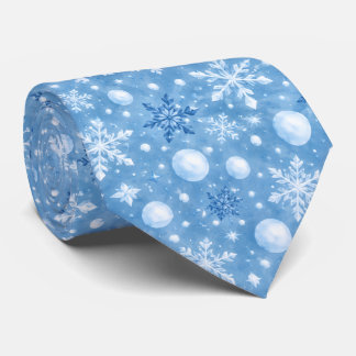 Wintry Snow Tie