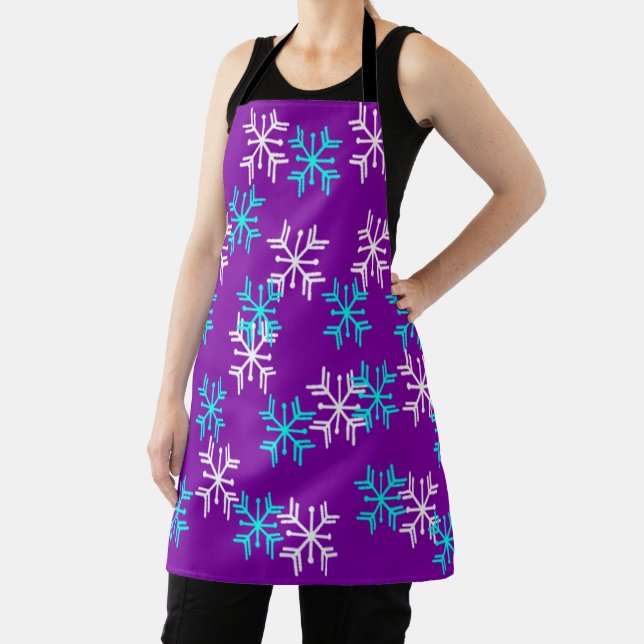 Wintry Snowflakes Apron (Insitu)