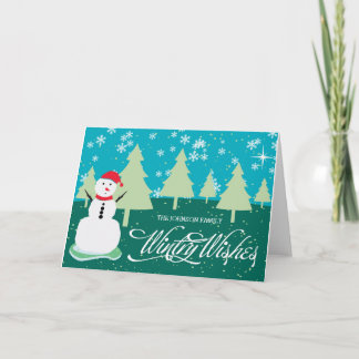 wintry wishes greeting card
