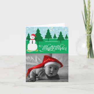 Wintry Wishes Holiday Card