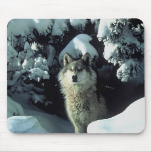 Wintry Wolf mousepad