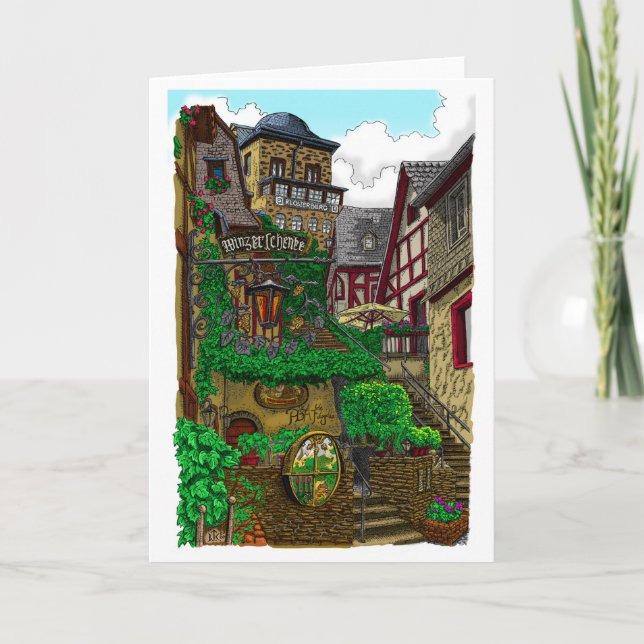 Winzerschenke - Colour - Greeting Card (Front)