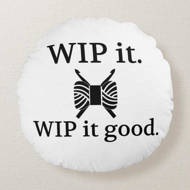 WIP It Good Crafts Crochet Round Cushion (Front)