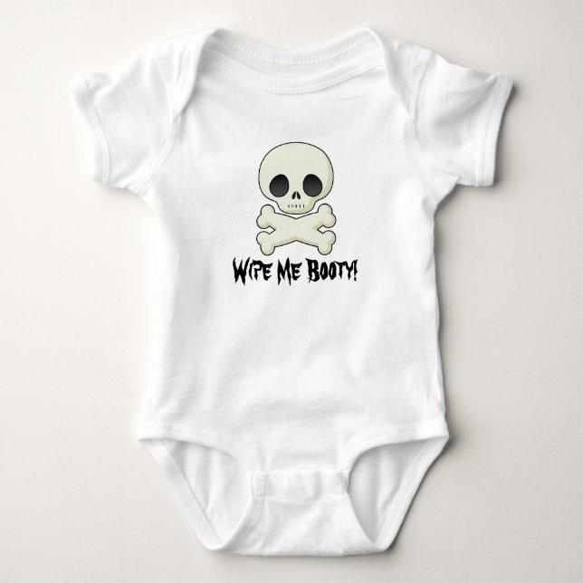 Wipe Me Booty Baby Bodysuit (Front)