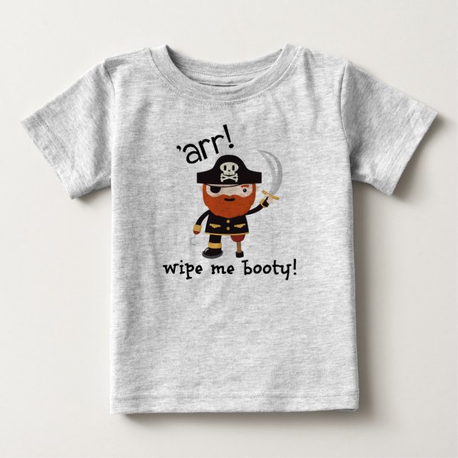 Wipe Me Booty!  funny baby creeper (Front)