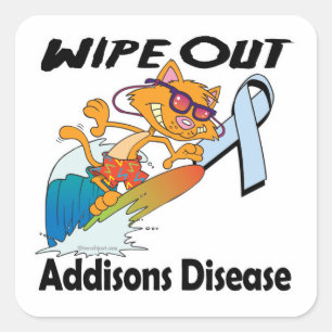 Wipe Out Addisons Disease Square Sticker