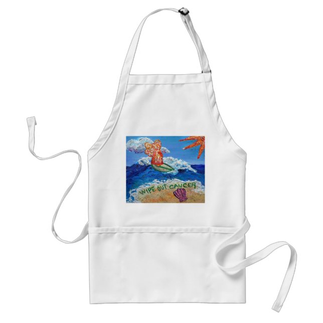 Wipe Out Cancer Angel Apron (Front)