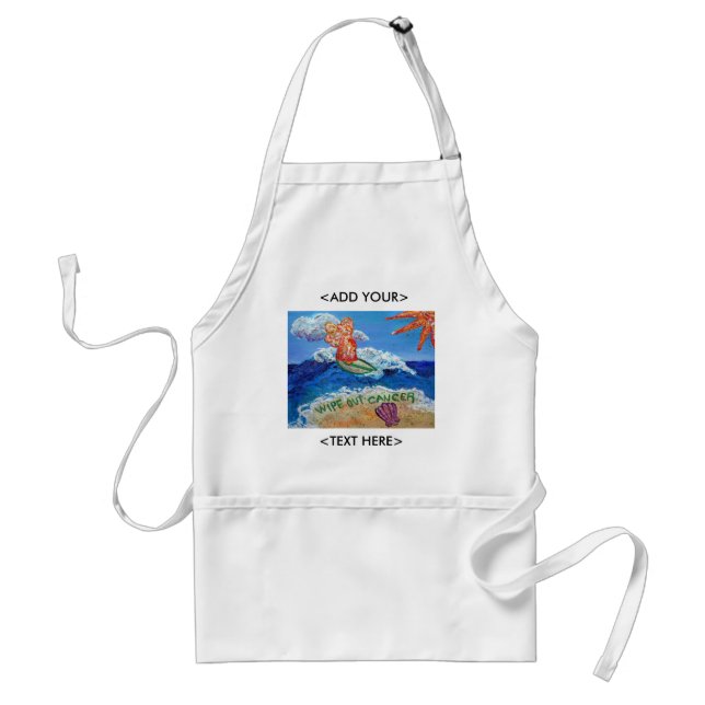 Wipe Out Cancer Angel Apron (Front)