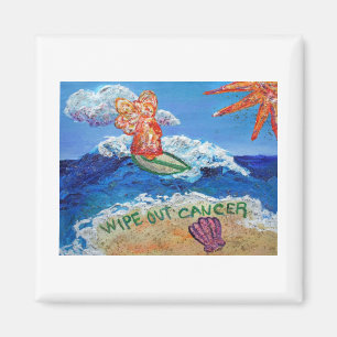 Wipe Out Cancer Angel Magnet