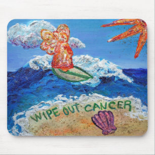 Wipe Out Cancer Angel Mousepad