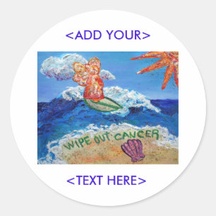 Wipe Out Cancer Angel Sticker