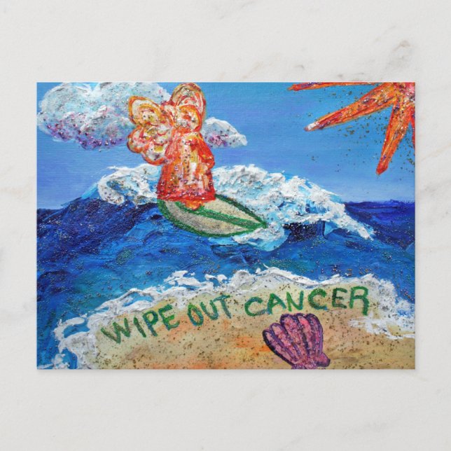 Wipe Out Cancer Cancer Postcard (Front)