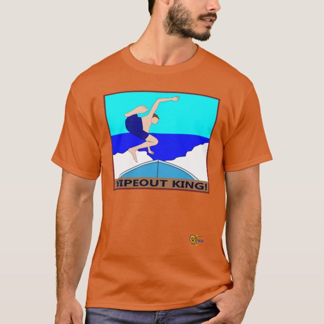 Wipe Out King retro T-Shirt (Front)