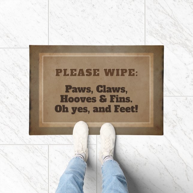 Wipe: Paws, Claws, Hooves, Fins & Feet Doormat (Indoor)