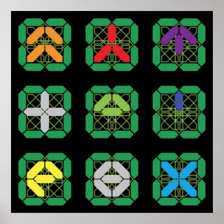 Wipeout 2097  F5000 League  Weapon Symbols Poster