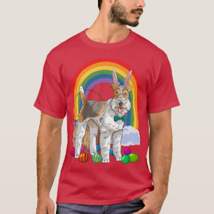 Wire Fo Terrier Easter Eggs Bunny Dog T-Shirt