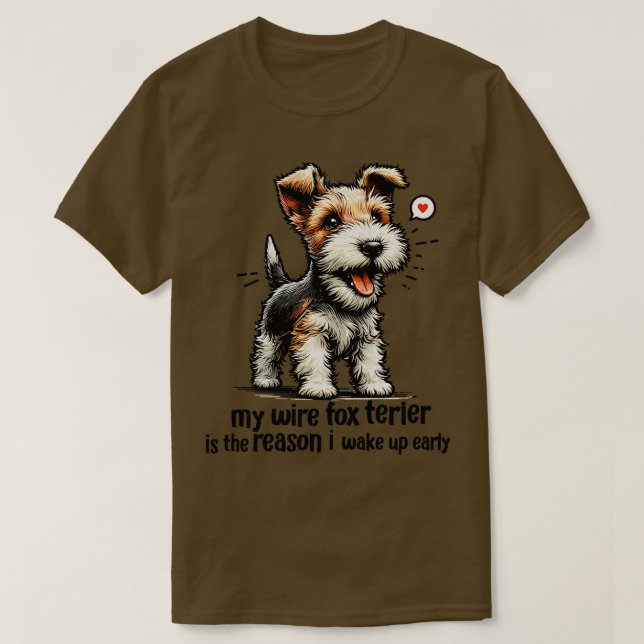Wire Fox Terrier 2 T-Shirt (Design Front)