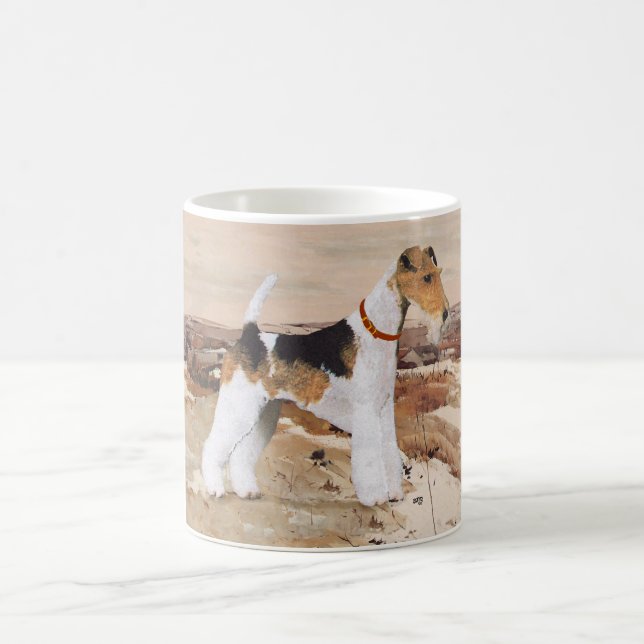 Wire Fox Terrier Autumn Coffee Mug (Center)