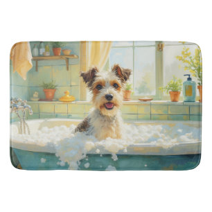 Wire Fox Terrier Bath Decor Mat