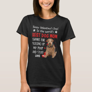 Wire Fox Terrier Best Dog Mum Valentines Day Funny T-Shirt