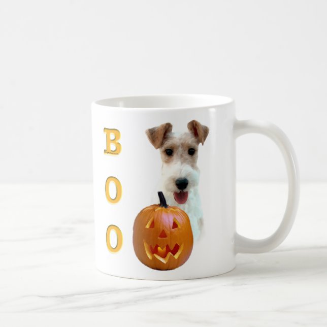 Wire Fox Terrier Boo Coffee Mug (Right)