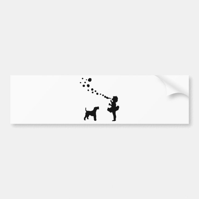 Wire Fox Terrier Bumper Sticker (Front)