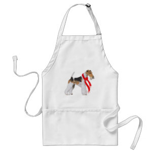 Wire Fox Terrier Christmas Standard Apron