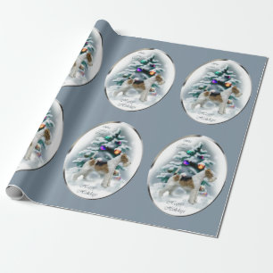 Wire Fox Terrier Christmas Wrapping Paper