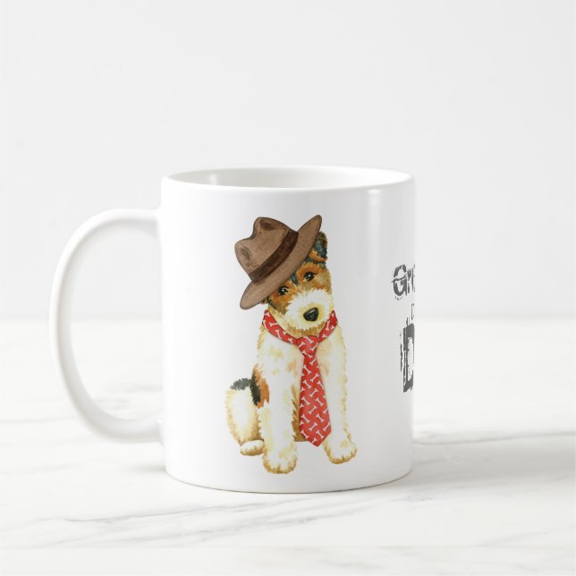 Wire Fox Terrier Dad Coffee Mug (Left)