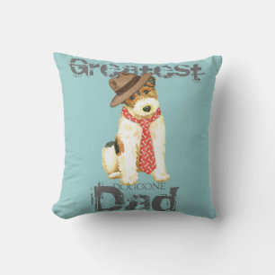 Wire Fox Terrier Dad Cushion