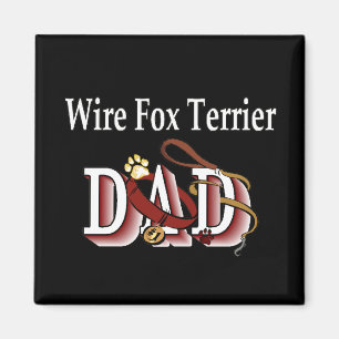 wire fox terrier dad Magnet