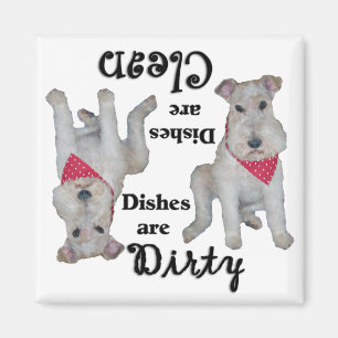 Wire Fox Terrier Dishwasher Magnet