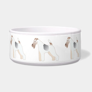 Wire Fox Terrier Dog Breed Illustration Silhouette