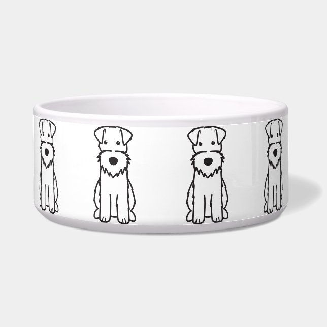Wire Fox Terrier Dog Cartoon (Front)