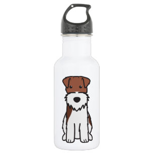 Wire Fox Terrier Dog Cartoon 532 Ml Water Bottle