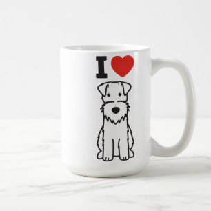 Wire Fox Terrier Dog Cartoon Coffee Mug